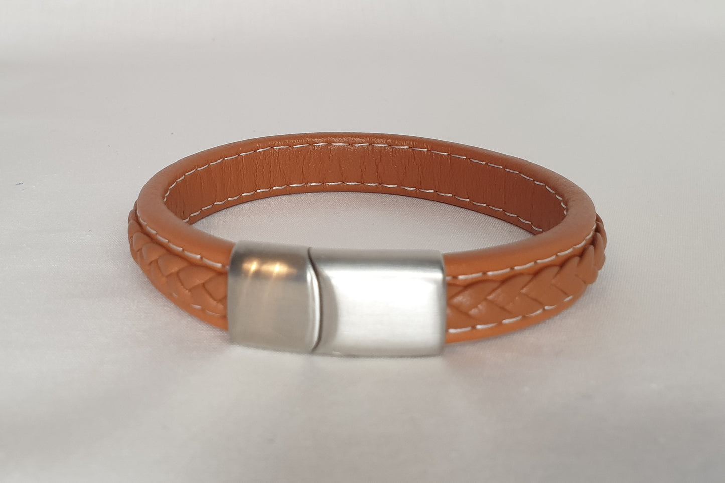 Bracelet cuir couleur caramel