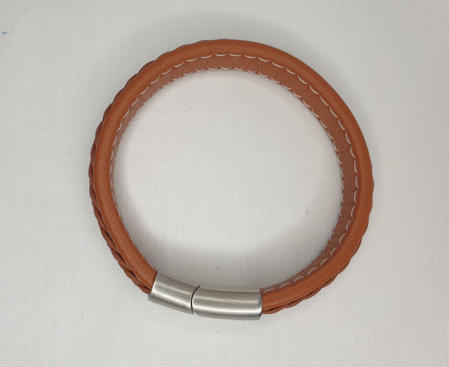 Bracelet cuir couleur caramel