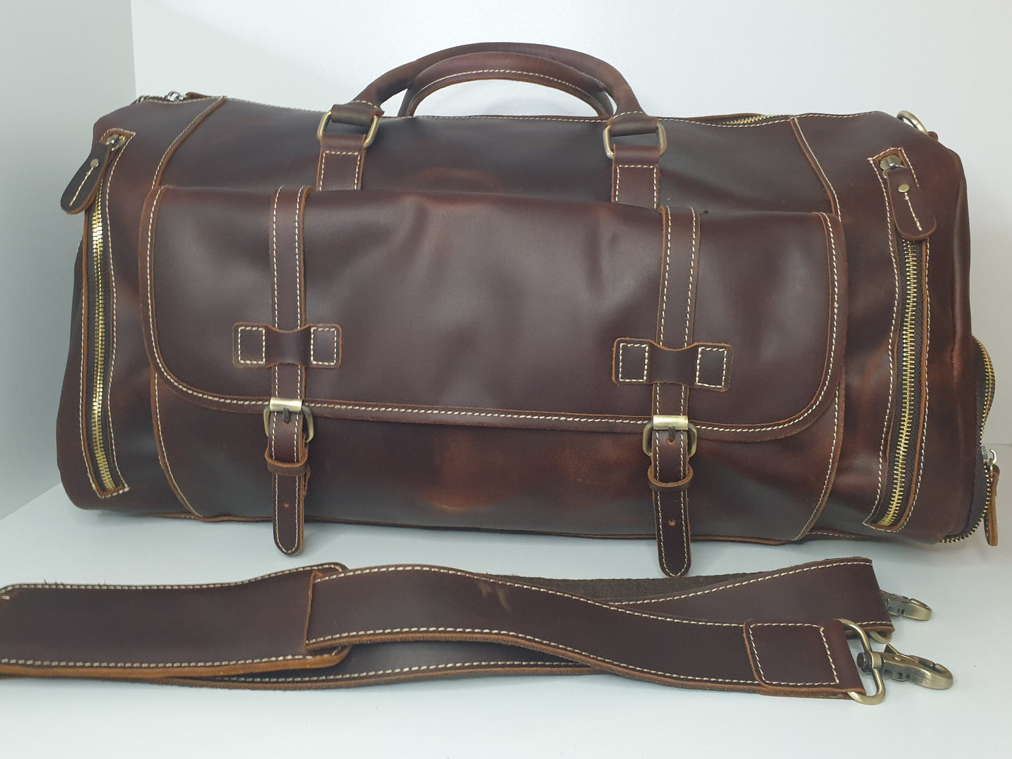 Sac de voyage en cuir vintage - Week-end avec style !