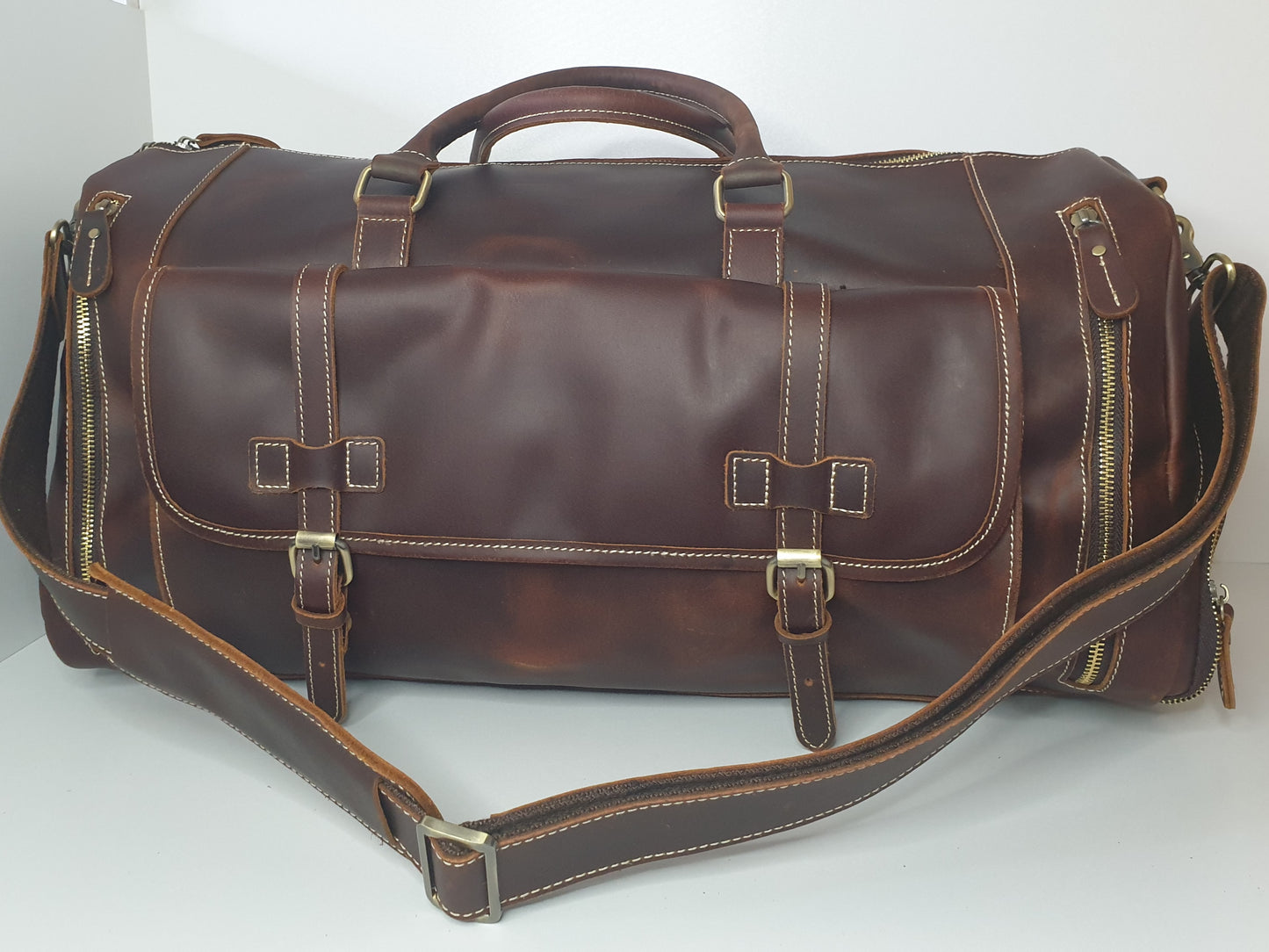 Sac de voyage en cuir vintage - Week-end avec style !