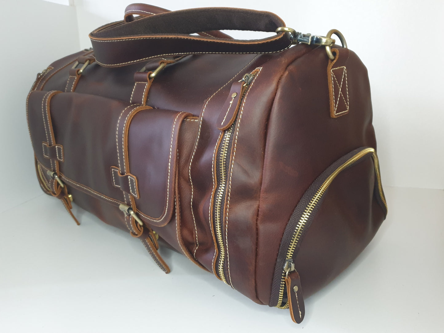 Sac de voyage en cuir vintage - Week-end avec style !