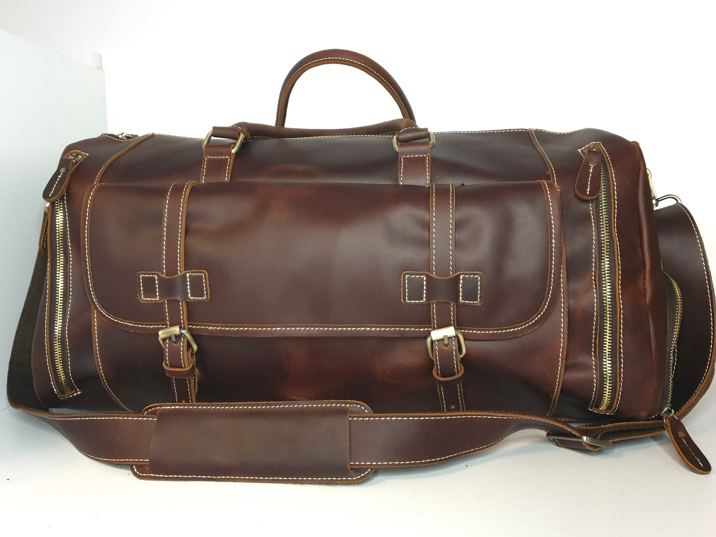 Sac de voyage en cuir vintage - Week-end avec style !