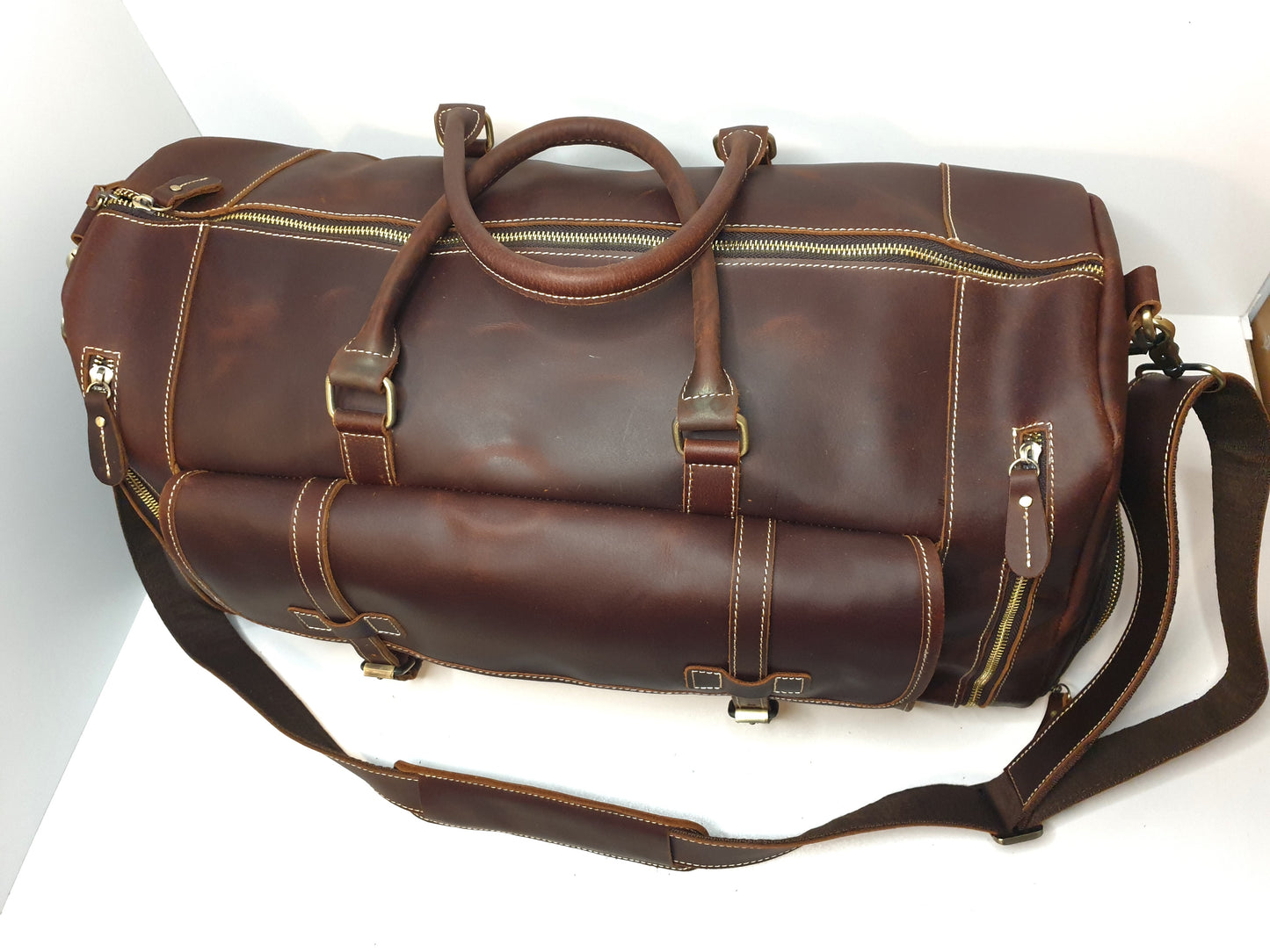 Sac de voyage en cuir vintage - Week-end avec style !